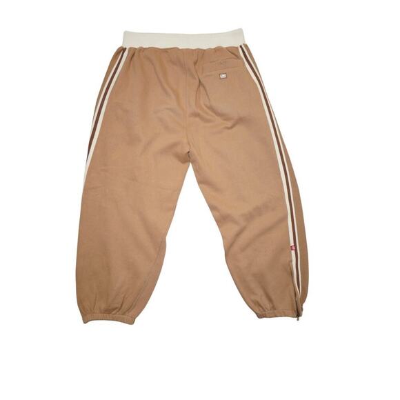 Ecko Unltd XL Brown Track Pants with White Side Stripes & Logo | 1972 Retro - Picture 2 of 10